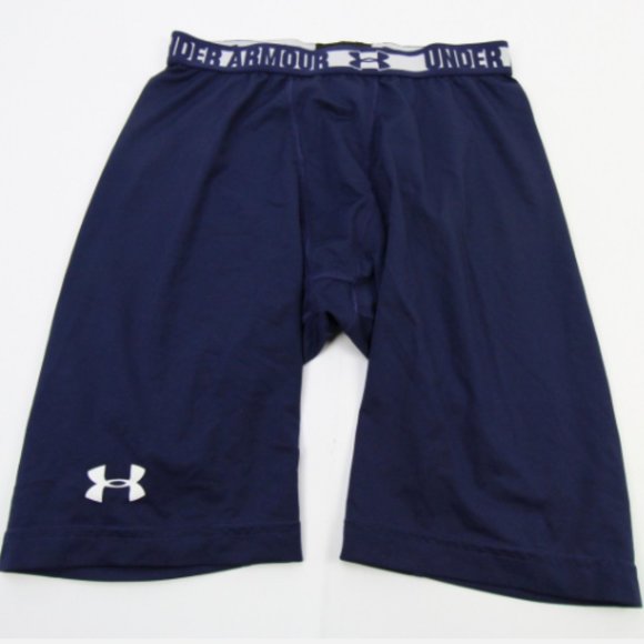 Under Armour Men’s HeatGear Sonic Compression Shorts Navy Blue White Size Medium - Picture 1 of 14